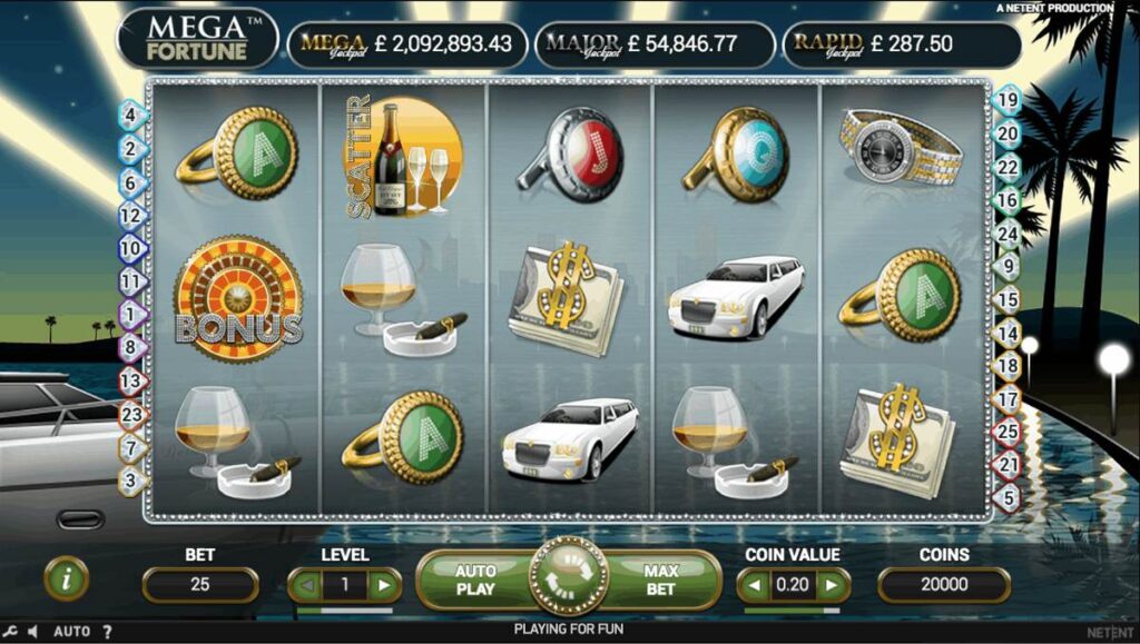 Mega Fortune jackpot slot