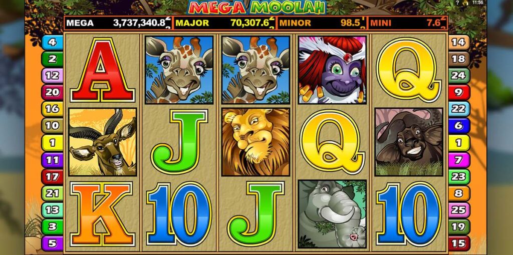 Mega Moolah jackpot slot